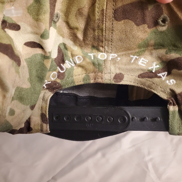 Ellis Motel Round Top TX Green Camo Ball Cap Hat OS Snap Back - Picture 5 of 8